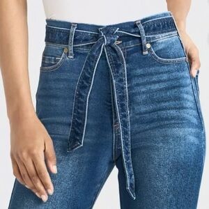 Sofia Vergara Denim Tie Belt Y2K Aesthetic NWOT